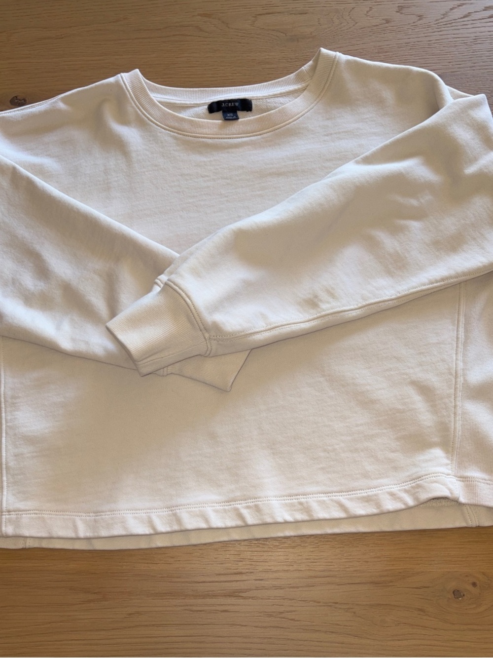 J. Crew Off-White Crewneck Sweatshirt